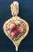 Lefton Wall Hanging - Raised Apple Design on Bellows Shape