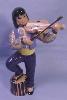 Ceramics Arts Figurine "Gypsy Man" Playing Violin