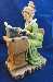 Lefton Figurine - Old Fashioned Lady At Typewriter