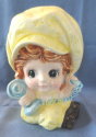 6" Head Vase - Parma A1038 Little Girl On Telephone