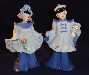Pair of Florence Oriental Planter Figurines in Blue