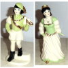 Ceramics Arts Cinderella and Prince Figurine Set