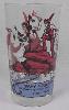 Davy Crockett Stretched Hide Glass - Red